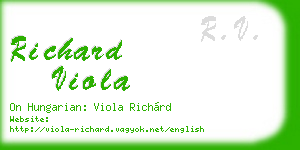 richard viola business card